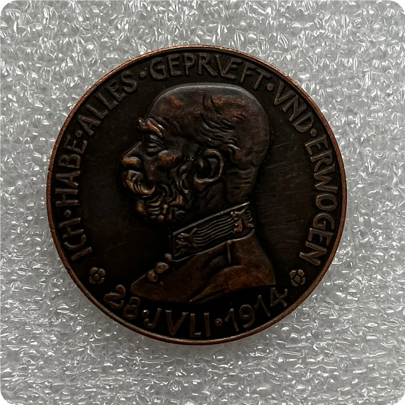 Germany 1914 Silver-plated Brass Commemorative Collectible Coin Gift Lucky Challenge Coin
Germany 1914 Silver-plated Brass Commemorative Collectible Coin Gift Lucky Challenge Coin
