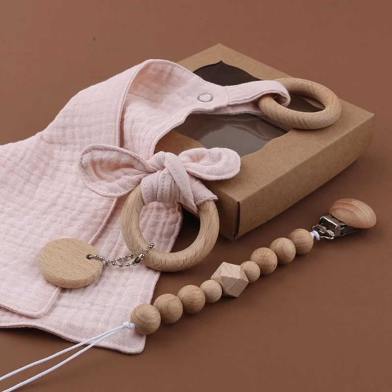 Clips Pacifier 1 Chain Cotton Set Baby Bibs Teether Saliva Towel Pacifier Chain Bunny Ear Wooden Baby Gym Ring Teething Bracelet
Clips Pacifier 1 Chain Cotton Set Baby Bibs Teether Saliva Towel Pacifier Chain Bunny Ear Wooden Baby Gym Ring Teething Bracelet