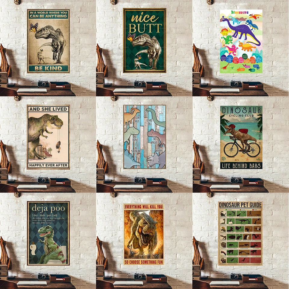 Hd Prints Picture Wall Artwork Dinosaur Poster Modular Vintage Canvas Painting Home Decor Kid Bedroom Cartoon Gift To Son
Hd Prints Picture Wall Artwork Dinosaur Poster Modular Vintage Canvas Painting Home Decor Kid Bedroom Cartoon Gift To Son