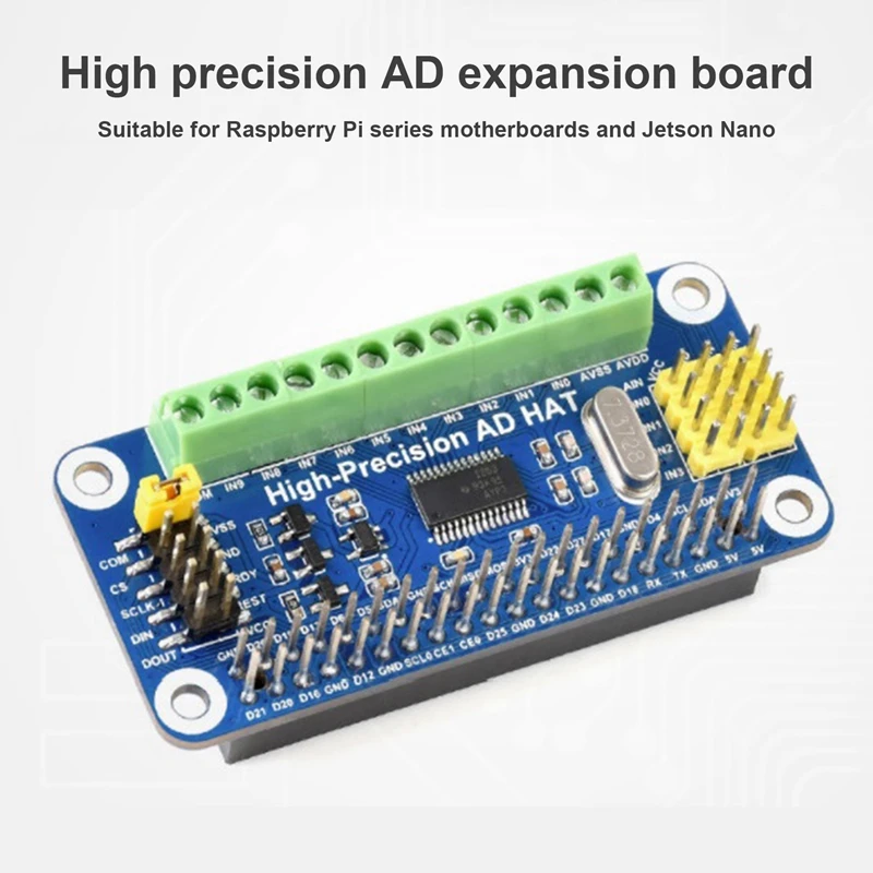 Высокоточный Модуль платы расширения AD для Raspberry Pi, 10-канальные модули ADS1263
Высокоточный Модуль платы расширения AD для Raspberry Pi, 10-канальные модули ADS1263