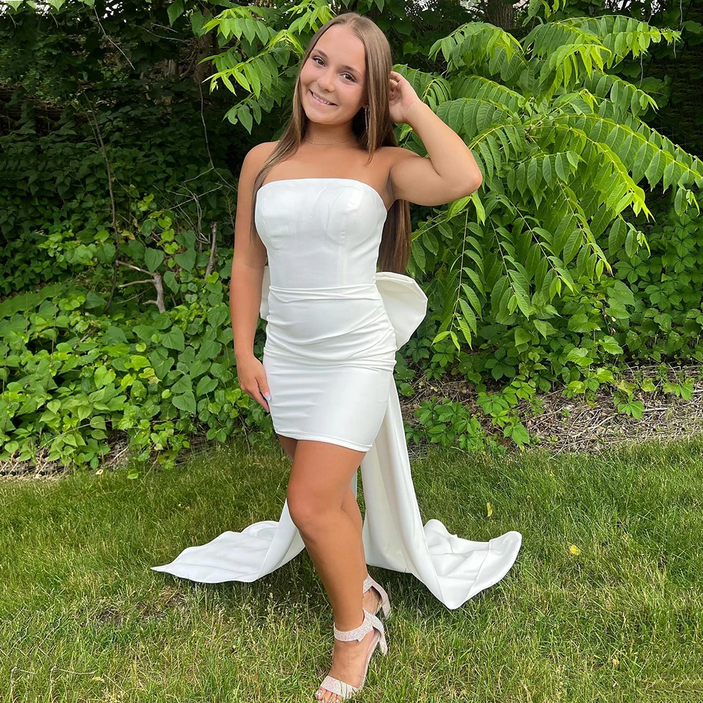 Luxury Boat Neck Sleeveless Prom Gown Bow Solid Color Evening Dresses Sexy Backless Formal Party Dress vestidos de gala
Luxury Boat Neck Sleeveless Prom Gown Bow Solid Color Evening Dresses Sexy Backless Formal Party Dress vestidos de gala