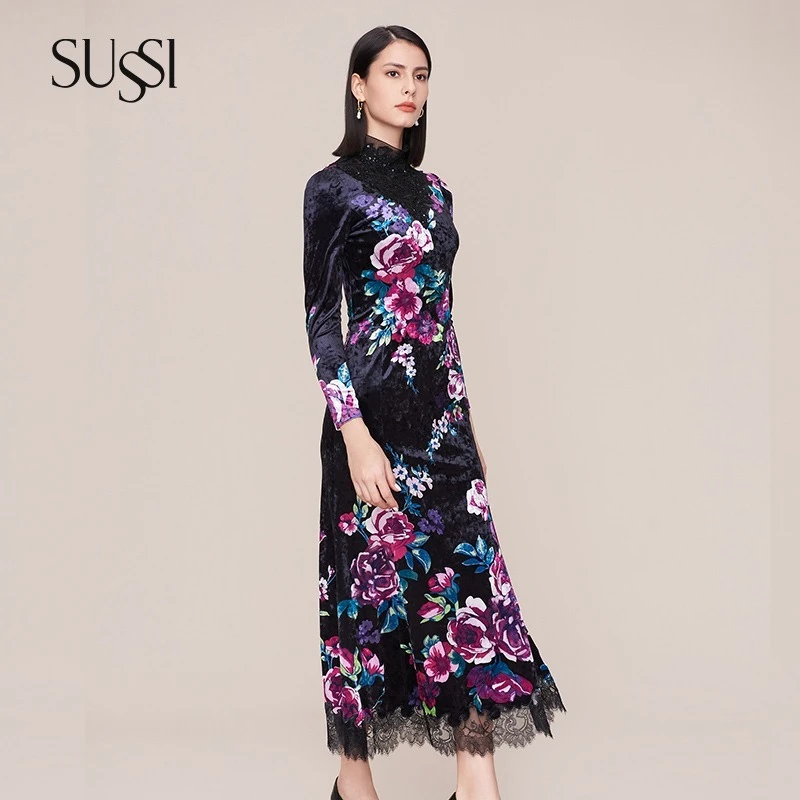 Autumn high-end new shopping mall with the same design and color stand-up collar burned flower dress
Autumn high-end new shopping mall with the same design and color stand-up collar burned flower dress