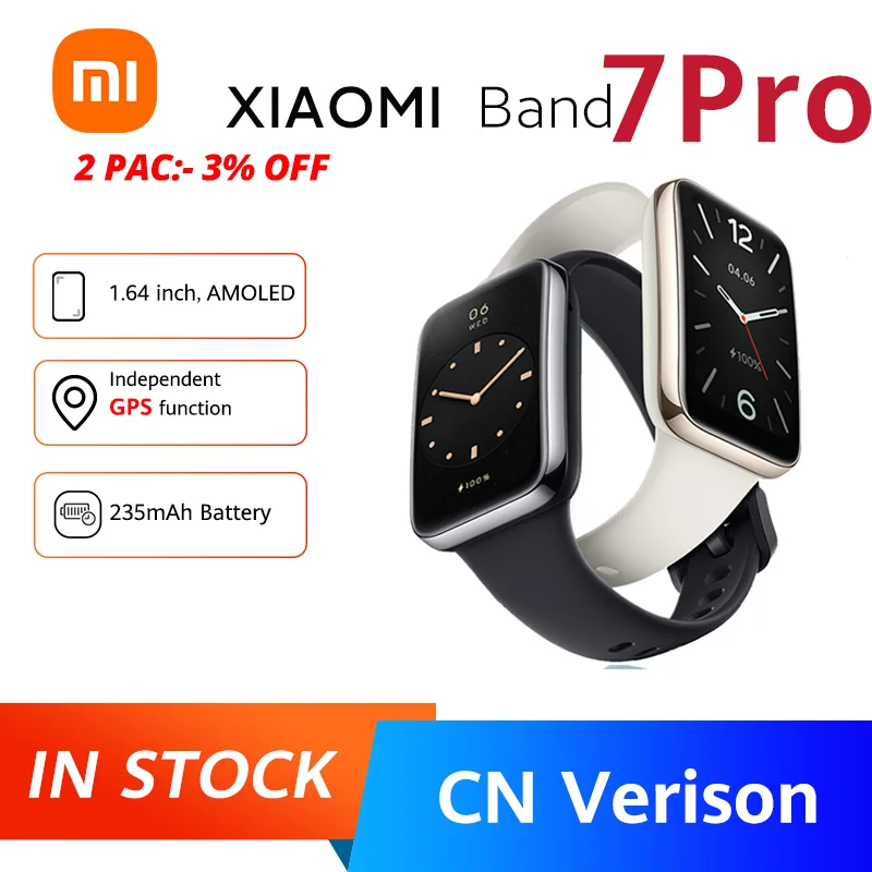 NEW Xiaomi Mi Band 7 Pro Smart Bracelet, Waterproof Fitness Tracker with Blood Oxygen Measurement Function, Bluetooth
NEW Xiaomi Mi Band 7 Pro Smart Bracelet, Waterproof Fitness Tracker with Blood Oxygen Measurement Function, Bluetooth