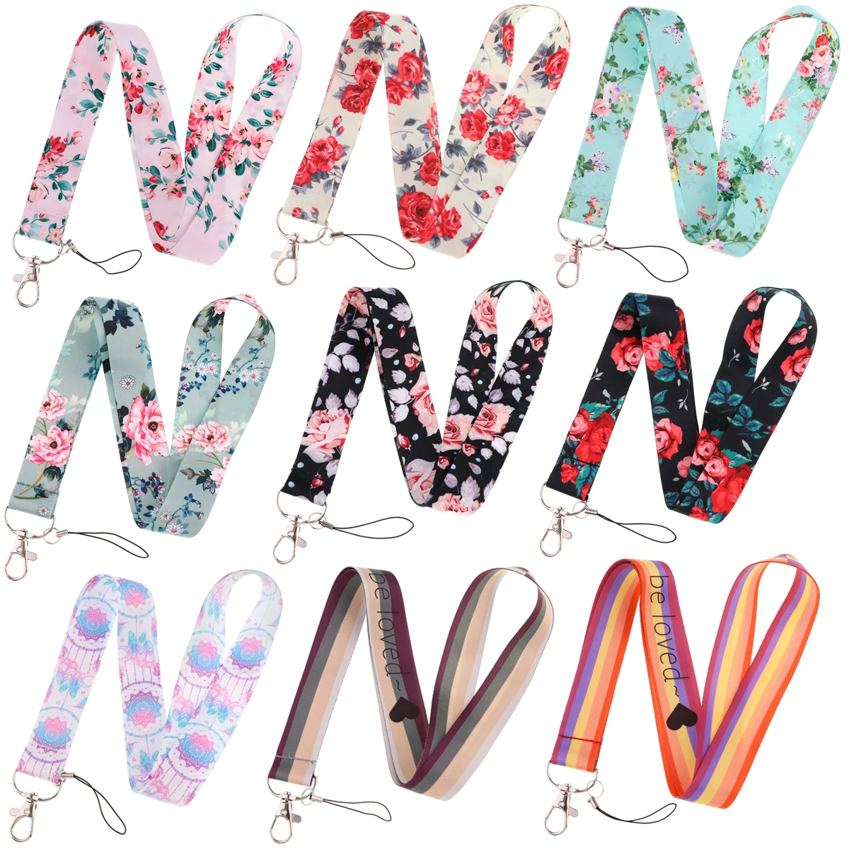 Vintage Flowers Lanyards for Keys Neck Strap For Card Badge Gym Key Chain Lanyard Key Holder DIY Hanging Rope Keychain
Vintage Flowers Lanyards for Keys Neck Strap For Card Badge Gym Key Chain Lanyard Key Holder DIY Hanging Rope Keychain