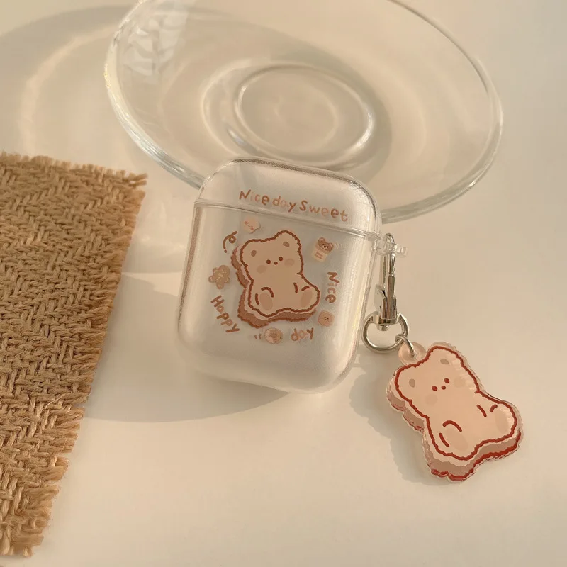 Cute bear with pendant silicone earphone case for airpod 3 pro cases cartoon charging box headphone capa for airpods 2/1 cover 
Cute bear with pendant silicone earphone case for airpod 3 pro cases cartoon charging box headphone capa for airpods 2/1 cover