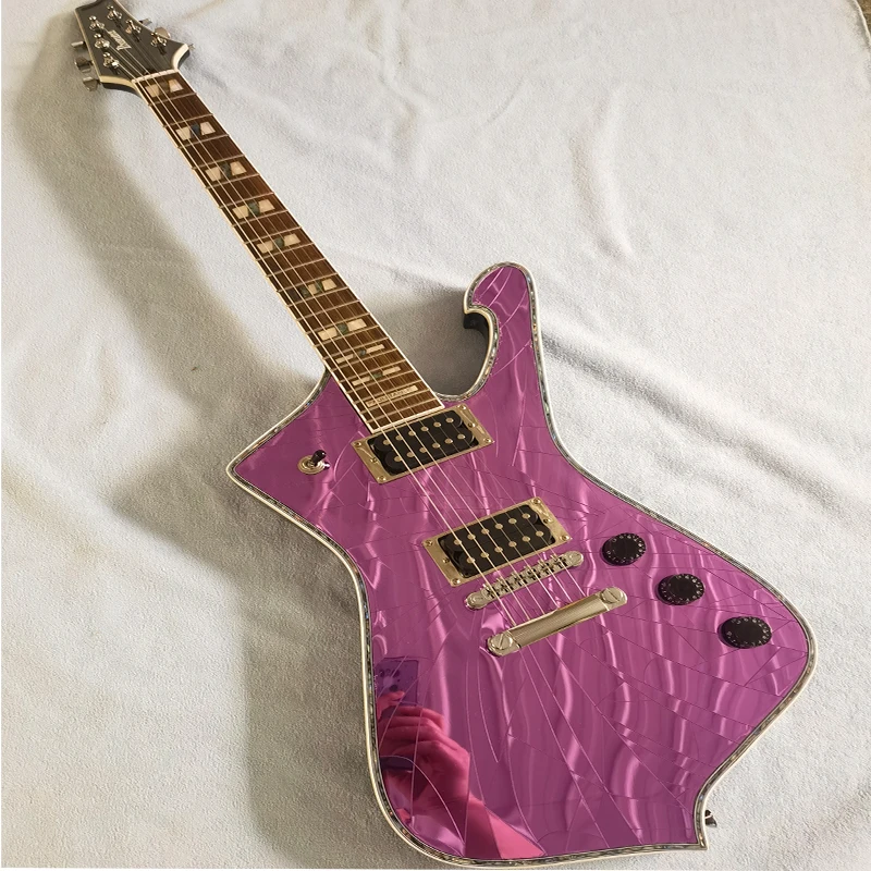 Purple light electric guitar, super cool, special for stage rock, high quality, package mail home.
Purple light electric guitar, super cool, special for stage rock, high quality, package mail home.