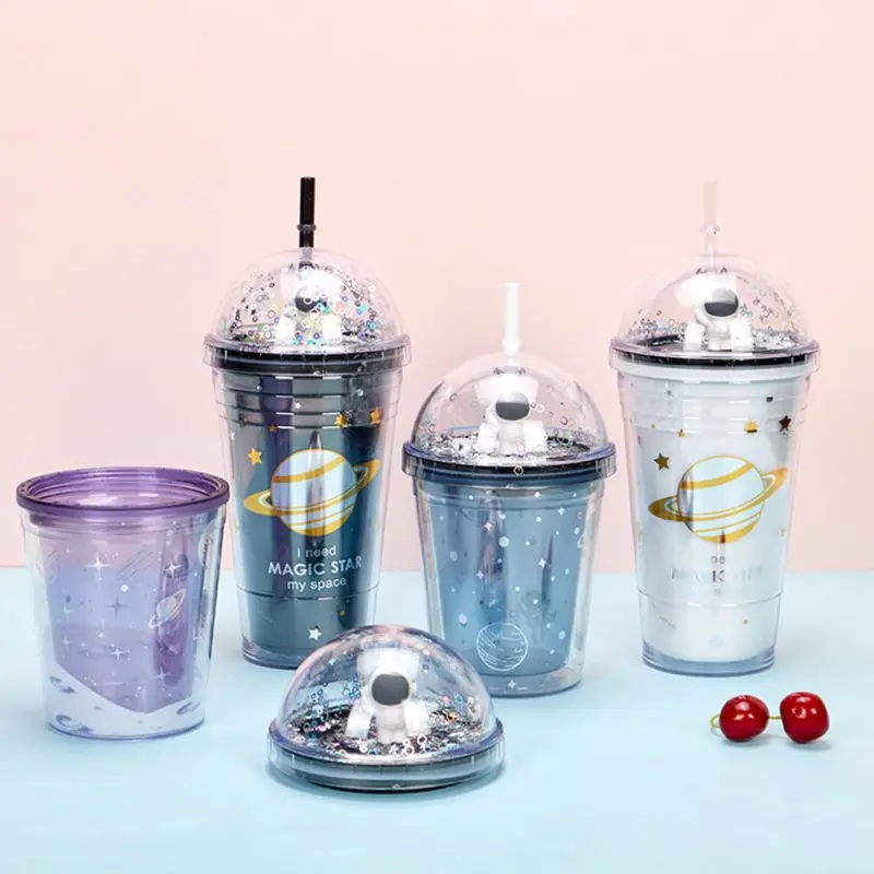 Double Layers Refrigeration Straw Cup Crushed Ice Cup Starry Sky Water Bottle with Straw And Lid Microscape Drink Cup
Double Layers Refrigeration Straw Cup Crushed Ice Cup Starry Sky Water Bottle with Straw And Lid Microscape Drink Cup