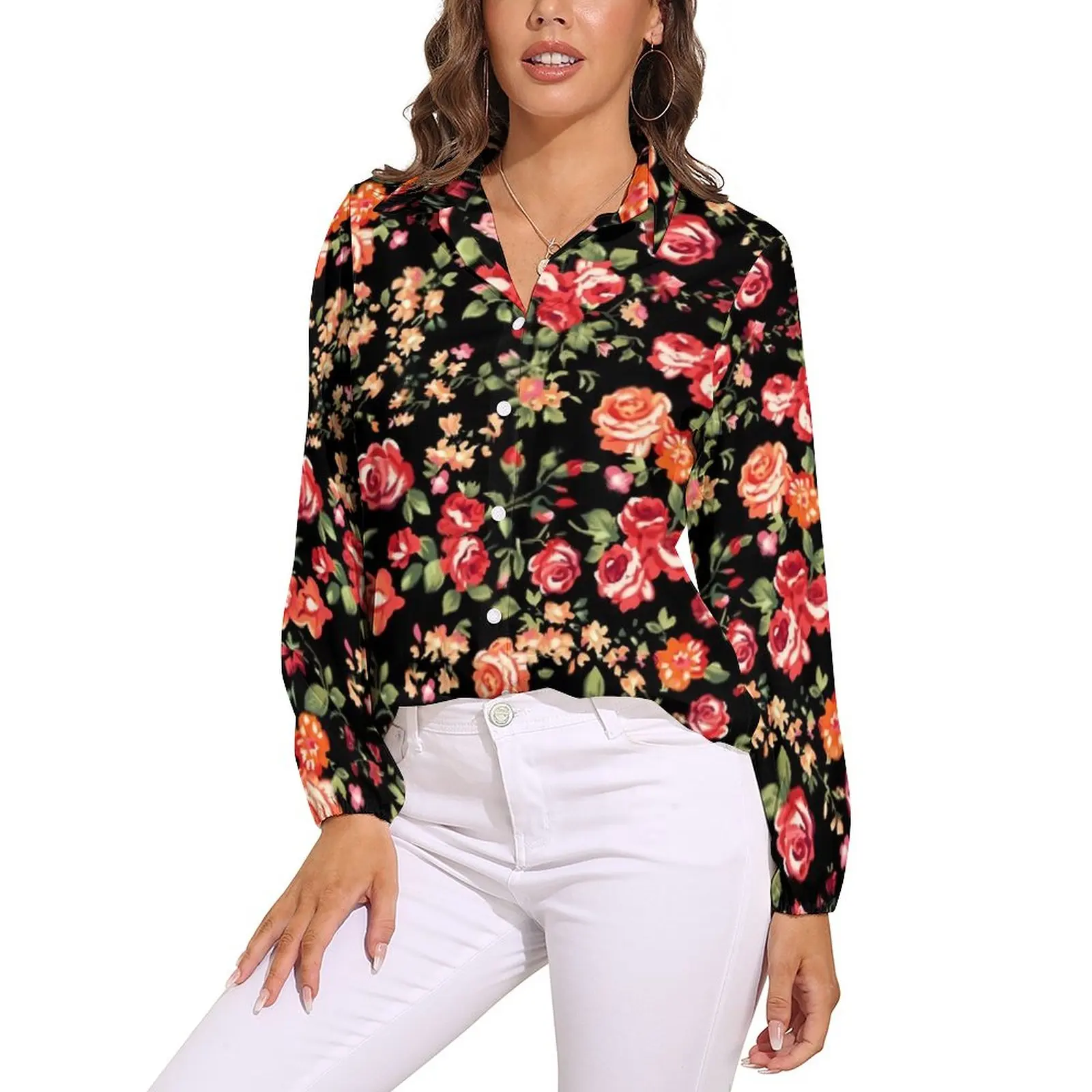 Ditsy Floral Loose Blouse Flowers Print Classic Oversized Blouses Women Long Sleeve Kawaii Shirt Autumn Pattern Top
Ditsy Floral Loose Blouse Flowers Print Classic Oversized Blouses Women Long Sleeve Kawaii Shirt Autumn Pattern Top