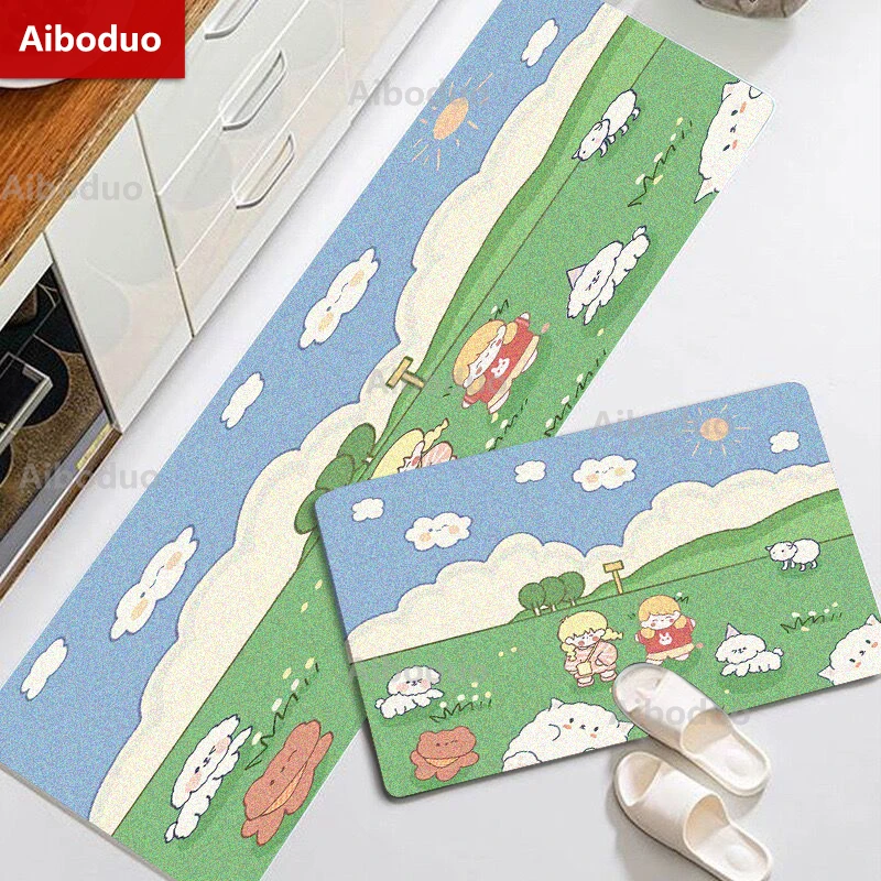 Kawaii Lamb 2-Piece Set Long Kitchen Rug Kitchen Door Floor Carpet NonSlip Washable Soft Absorbent Mat for Decoration Bathroom
Kawaii Lamb 2-Piece Set Long Kitchen Rug Kitchen Door Floor Carpet NonSlip Washable Soft Absorbent Mat for Decoration Bathroom