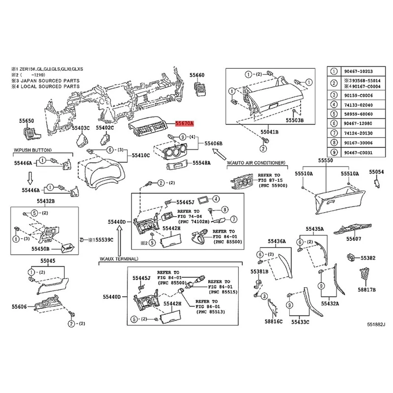Car Dash Air Conditioner Outlet Panel 55670-02161 With Emergency Switch For Toyota Corolla 2007-2013 Center Air Vent Cover
Car Dash Air Conditioner Outlet Panel 55670-02161 With Emergency Switch For Toyota Corolla 2007-2013 Center Air Vent Cover