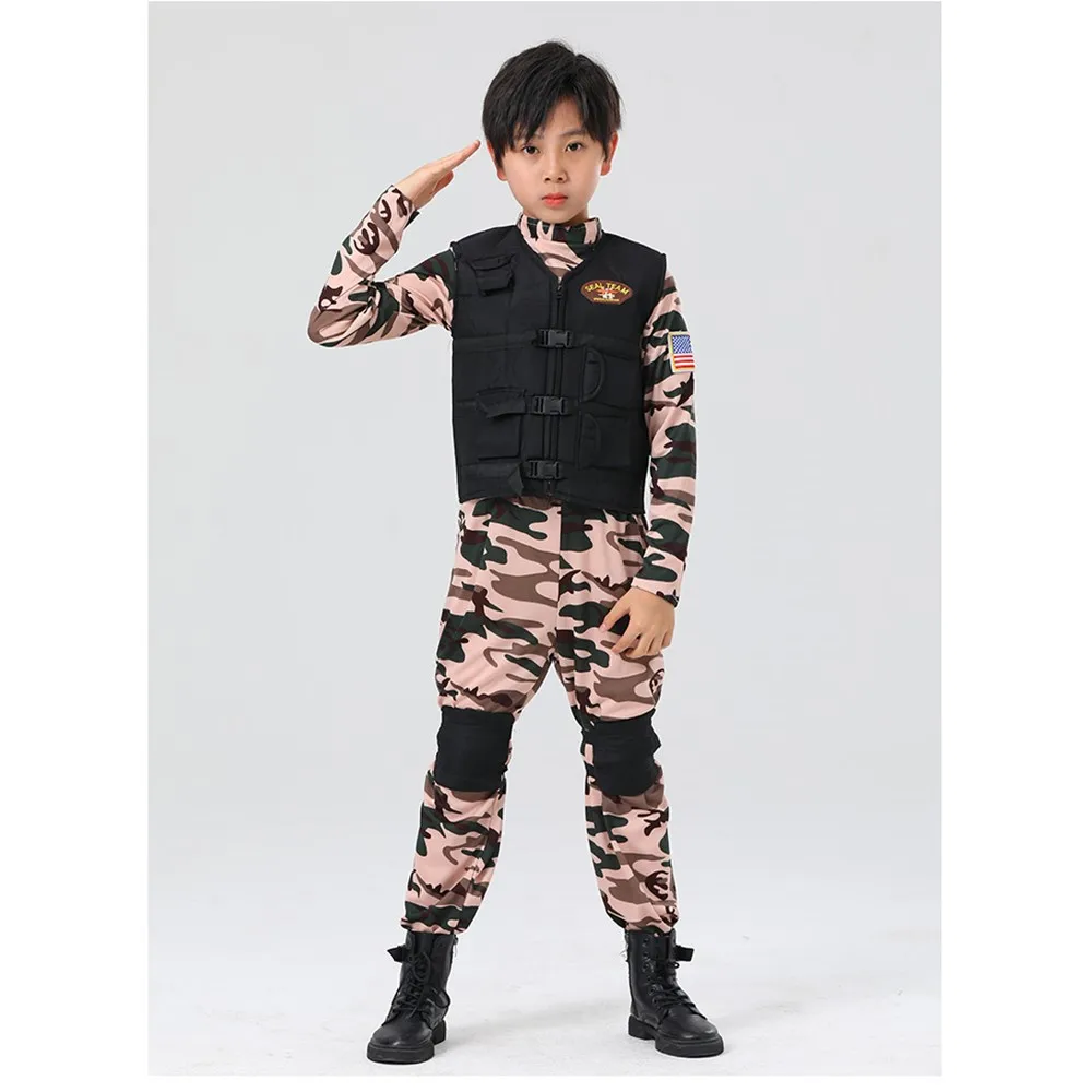 New Seal Team Costume Cosplay Children Navy Suit Halloween Costume for Kids Purim Party Clothing Disguise
New Seal Team Costume Cosplay Children Navy Suit Halloween Costume for Kids Purim Party Clothing Disguise