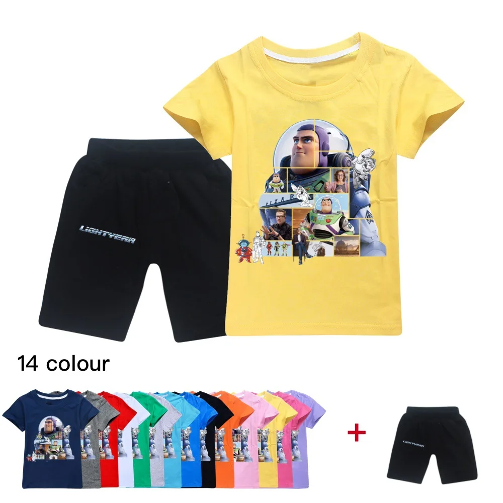 Disney Buzz lightyear Cartoon Girls Clothes Summer Kids 3D Printing Fashion T Shirt Clothing Set 2-16 Years Old
Disney Buzz lightyear Cartoon Girls Clothes Summer Kids 3D Printing Fashion T Shirt Clothing Set 2-16 Years Old