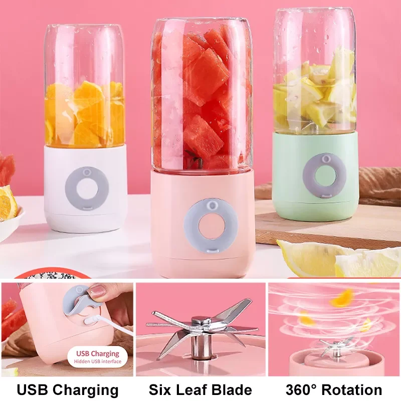 500ml Juicer Cup Blender Machin Food Mixers Mini Portable Hand Blender Food Processors For Veget Fruit 6 Cutter Electric Juicers
500ml Juicer Cup Blender Machin Food Mixers Mini Portable Hand Blender Food Processors For Veget Fruit 6 Cutter Electric Juicers