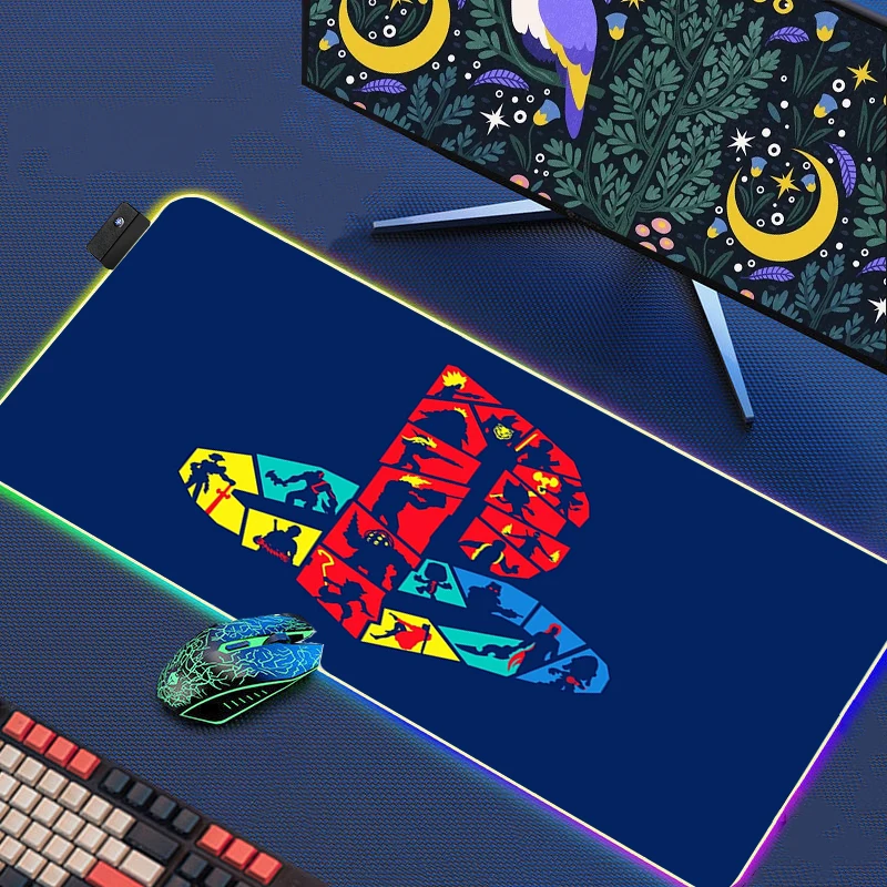PlayStationes Anime Mouse Pad Rgb Gaming Desk Accessories Backlight Led Mousepad Large Desk Mat Cheap Pc Gamer Cabinet Deskmat
PlayStationes Anime Mouse Pad Rgb Gaming Desk Accessories Backlight Led Mousepad Large Desk Mat Cheap Pc Gamer Cabinet Deskmat