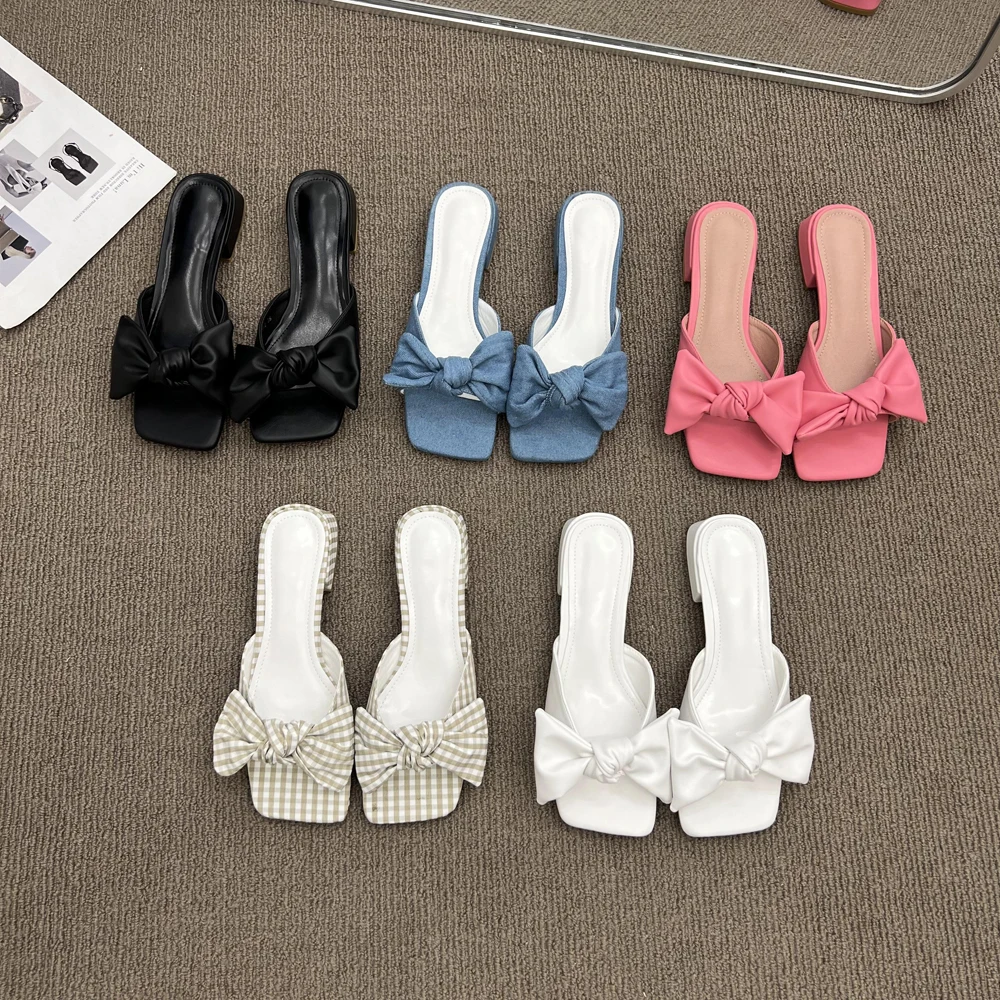 Туфли женские на среднем квадратном каблуке, роскошные шлепанцы, резиновые скандалы с бантом-бабочкой, искусственная ткань, копыта
Туфли женские на среднем квадратном каблуке, роскошные шлепанцы, резиновые скандалы с бантом-бабочкой, искусственная ткань, копыта