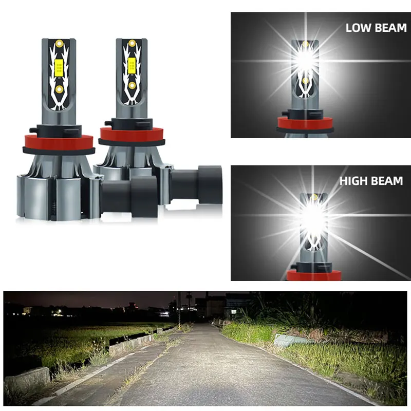 H4 H7 LED Headlight 40000LM 3570 Chip LED Car Light H1 H11 9005 9006 6000K Led Bulb 12V 24V Super Bright Headlamp
H4 H7 LED Headlight 40000LM 3570 Chip LED Car Light H1 H11 9005 9006 6000K Led Bulb 12V 24V Super Bright Headlamp