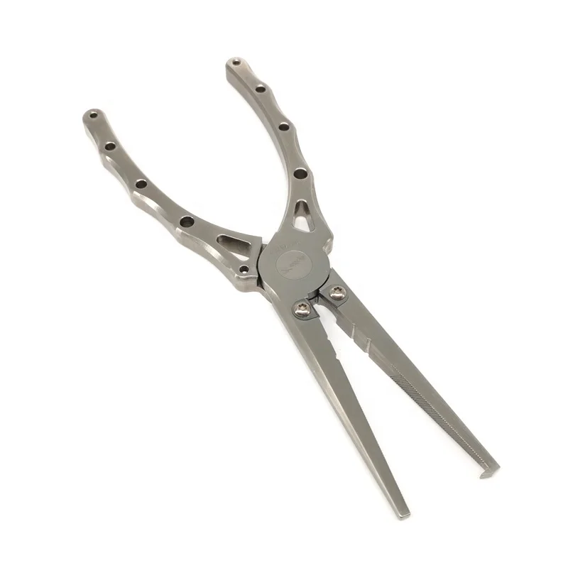 Titanium fishing scissors pliers split ring 7.7inch saltwater multifunctional fish grips
Titanium fishing scissors pliers split ring 7.7inch saltwater multifunctional fish grips