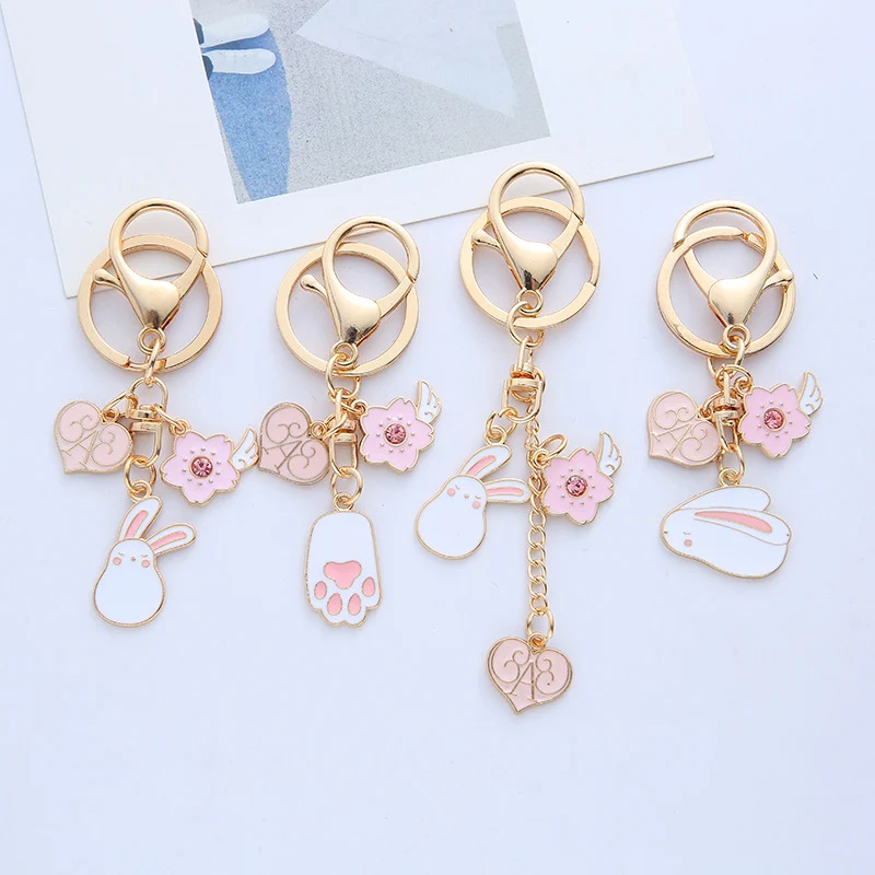 Pink Rabbit Keychain Business Gift Key Chain Keyrings Charm Pendant Jewelry for Women Girl Accessories
Pink Rabbit Keychain Business Gift Key Chain Keyrings Charm Pendant Jewelry for Women Girl Accessories