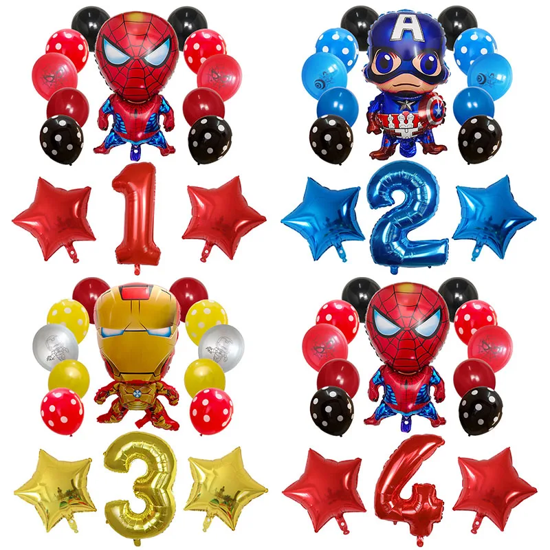 14pcs Avenger Superhero Spider Iron Man Foil Balloons Set 30inch Number Globos Happy Birthday Party Decorations Kids Toys Gift
14pcs Avenger Superhero Spider Iron Man Foil Balloons Set 30inch Number Globos Happy Birthday Party Decorations Kids Toys Gift