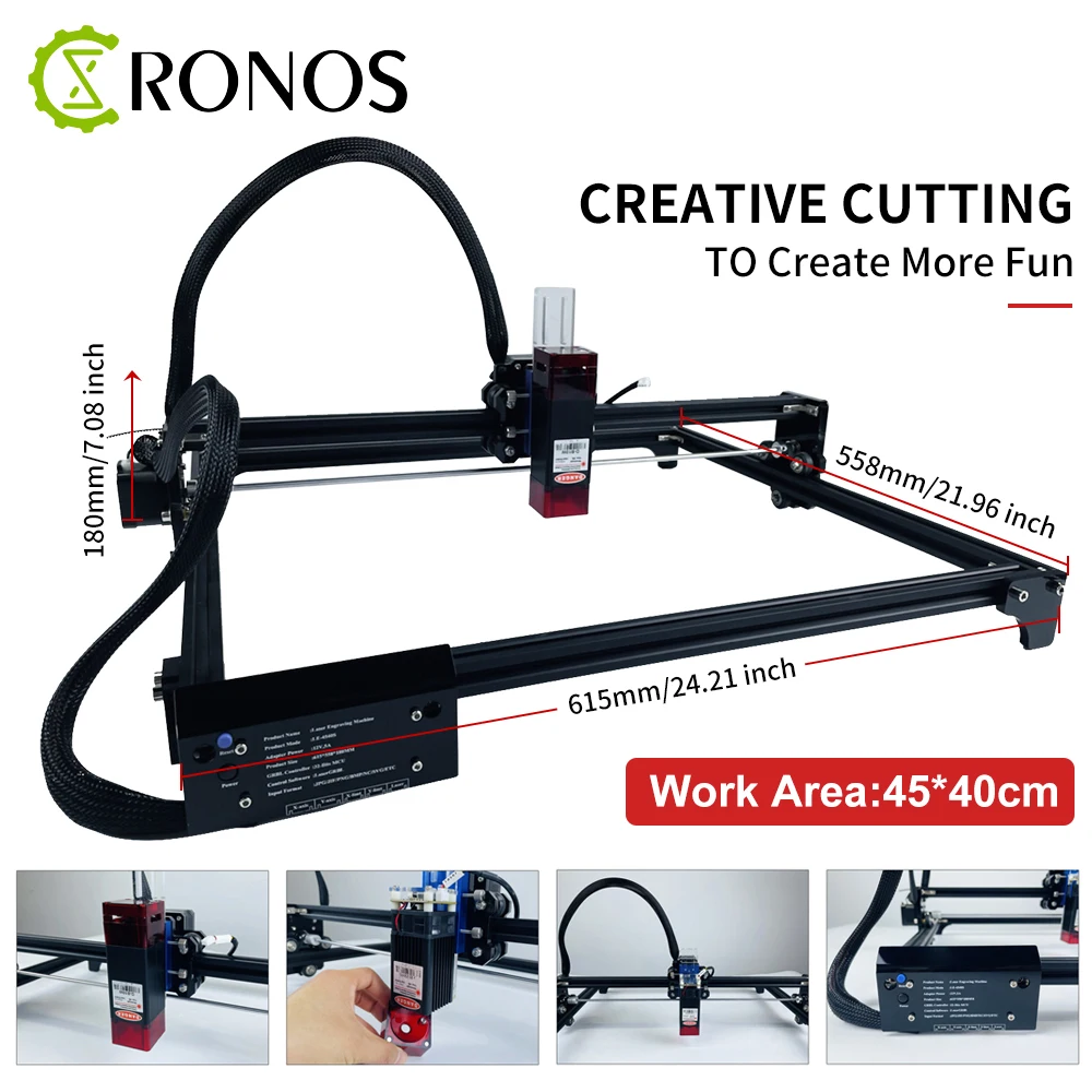 Лазерный гравировальный станок 40 Вт/80 Вт, GRBL 32 бит ШИМ управление, 45*40 Лазерный Гравировальный режущий станок для дерева/кожи/металла/акрила/...
Лазерный гравировальный станок 40 Вт/80 Вт, GRBL 32 бит ШИМ управление, 45*40 Лазерный Гравировальный режущий станок для дерева/кожи/металла/акрила/...