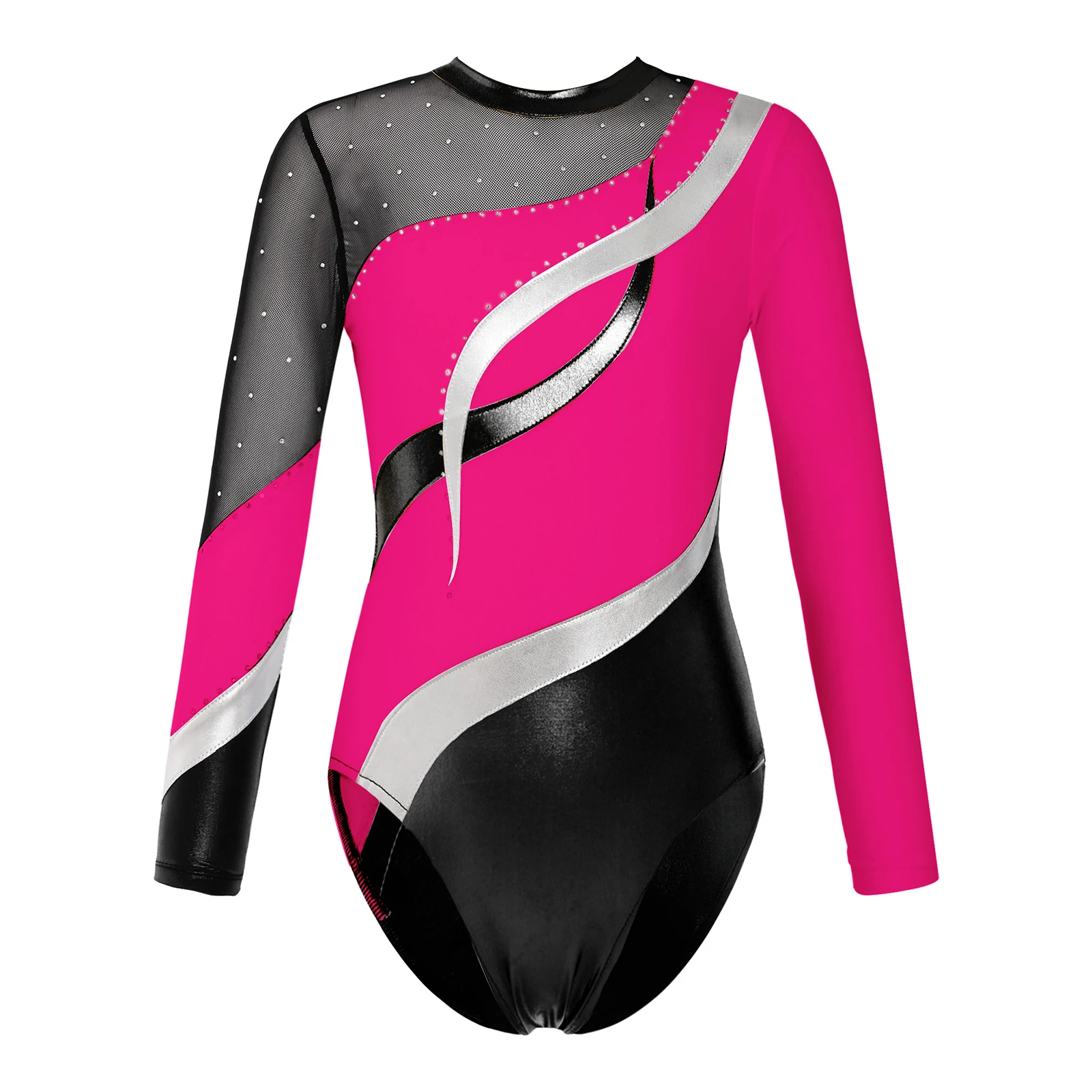 Gymnastic Ballet Leotards Dance Costume for Kids Girls Shiny Rhinestone Figure Skating Dance Clothing Round Neckline Jumpsuit
Gymnastic Ballet Leotards Dance Costume for Kids Girls Shiny Rhinestone Figure Skating Dance Clothing Round Neckline Jumpsuit