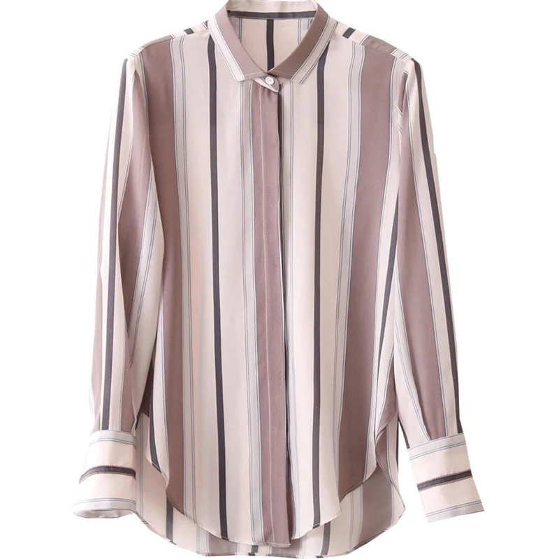 2022 Spring Autumn Women's Korean Fashion Striped Print Button Up Shirt Casual Long Sleeve Loose Office Ladies Basic Blouse Tops
2022 Spring Autumn Women's Korean Fashion Striped Print Button Up Shirt Casual Long Sleeve Loose Office Ladies Basic Blouse Tops