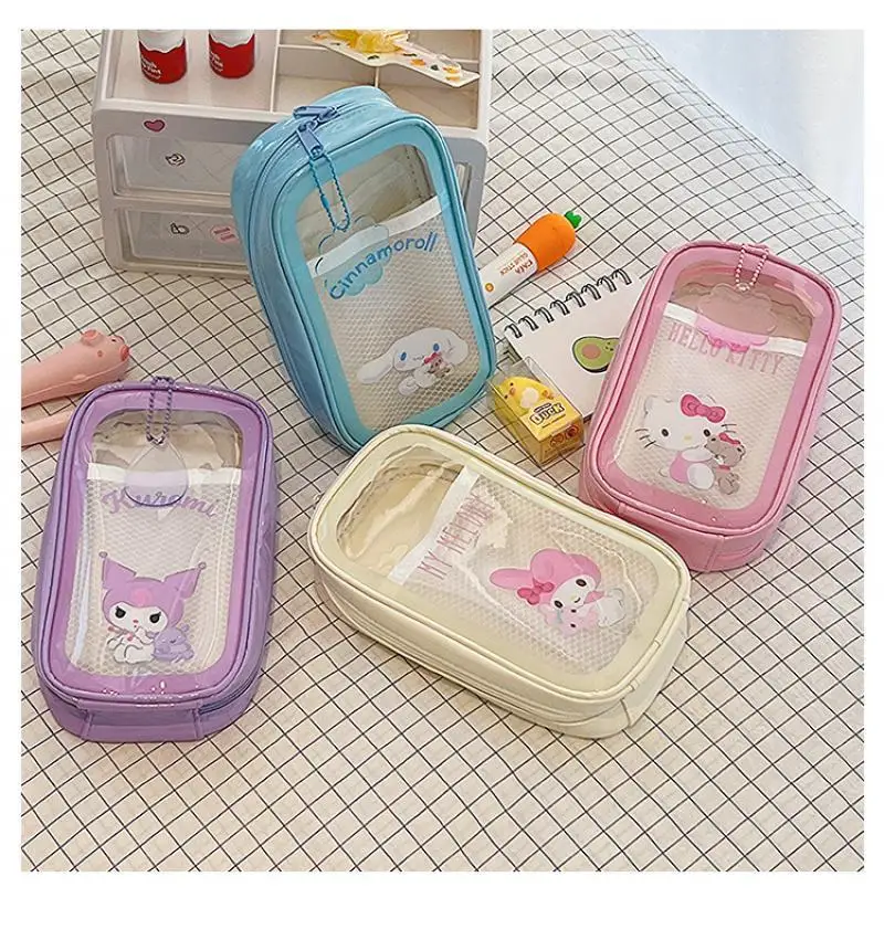 Kawaii Sanrio My Melody Kuromi Cinnamorroll Kt Anime Cartoon Cute Large Capacity Storage Bag Student Stationery Bag Tote Bag 
Kawaii Sanrio My Melody Kuromi Cinnamorroll Kt Anime Cartoon Cute Large Capacity Storage Bag Student Stationery Bag Tote Bag