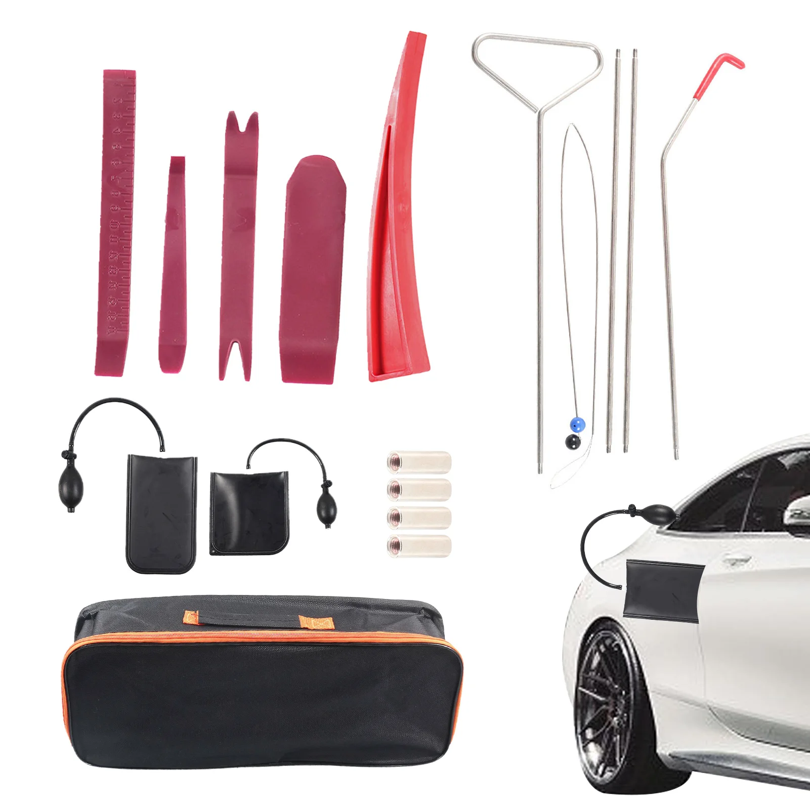 Professional Car Tool Kit 12Pcs Car Emergency Essential Opener Effective & Safe For Vehicles Air Tool Kit Car Emergency Kit Long
Professional Car Tool Kit 12Pcs Car Emergency Essential Opener Effective & Safe For Vehicles Air Tool Kit Car Emergency Kit Long