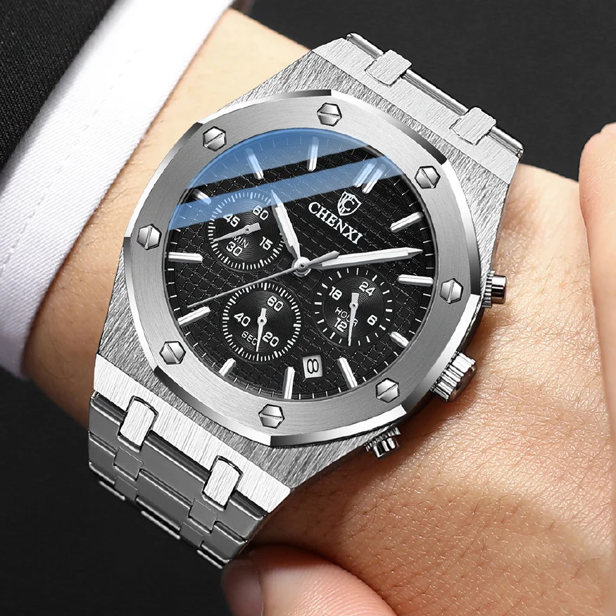 CHENXI Fashion Business Mens Watches Top Luxury Brand Quartz Watch Men Stainless Steel Waterproof Wristwatch Relogio Masculino
CHENXI Fashion Business Mens Watches Top Luxury Brand Quartz Watch Men Stainless Steel Waterproof Wristwatch Relogio Masculino