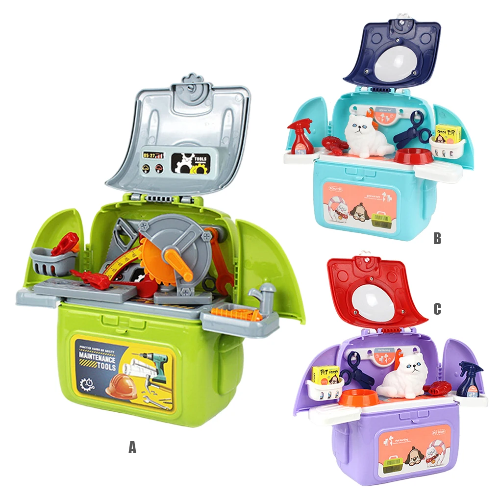 Simulation Educational Workbench Toy Backpack Preschool Operational Toys Training Portable Role Play Repair Tool Green
Simulation Educational Workbench Toy Backpack Preschool Operational Toys Training Portable Role Play Repair Tool Green