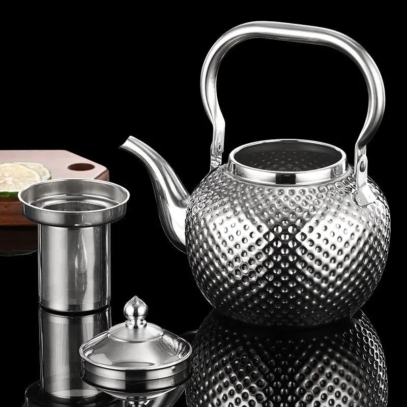 Hammer Shape Spherical Handle Stainless Steel With Strainer Household Restaurant Restaurant Induction Cooker Tea Table Kettle
Hammer Shape Spherical Handle Stainless Steel With Strainer Household Restaurant Restaurant Induction Cooker Tea Table Kettle