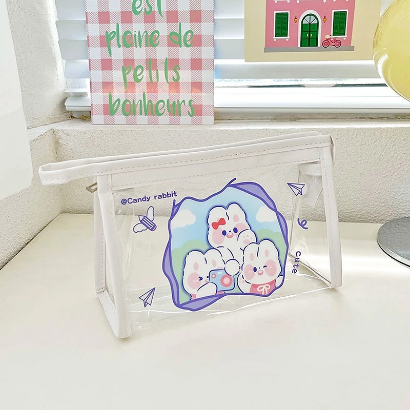 Ins Style Pencil Bag Cartoon Transparent Stationery Case Large Capacity Pen Case Girl Zipper Pencil Pouch School Supplies
Ins Style Pencil Bag Cartoon Transparent Stationery Case Large Capacity Pen Case Girl Zipper Pencil Pouch School Supplies