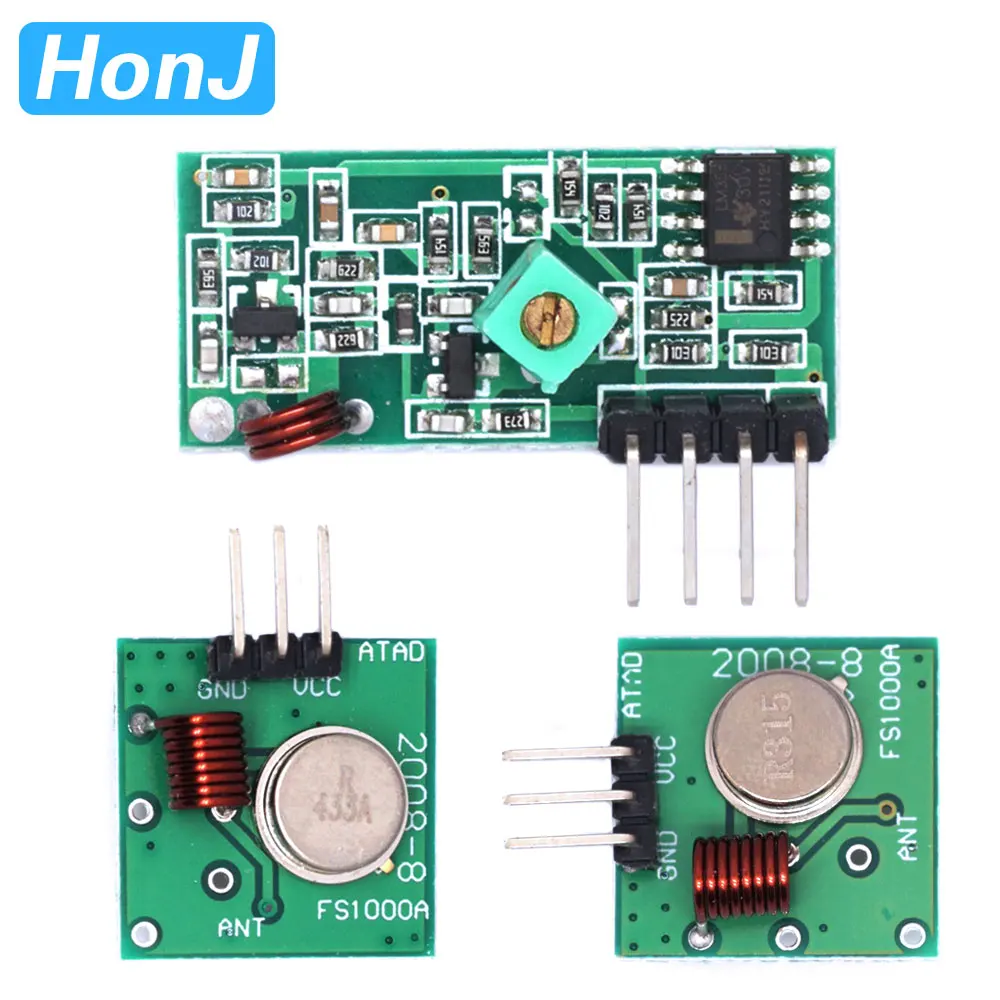 Беспроводной радиочастотный модуль передатчика и Приемник 433 МГц, комплект для Arduino Raspberry Pi /ARM/MCU WL, комплект «сделай сам», беспроводной пульт...
Беспроводной радиочастотный модуль передатчика и Приемник 433 МГц, комплект для Arduino Raspberry Pi /ARM/MCU WL, комплект «сделай сам», беспроводной пульт...
