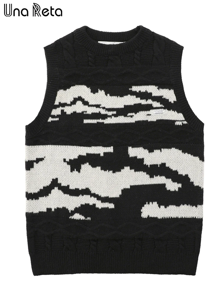 Una Reta 2 Colors Vest Sweaters Men Autumn Streetwear Sleeveless Pullover Knitted Vests Top Harajuku Geometry Men's Sweater
Una Reta 2 Colors Vest Sweaters Men Autumn Streetwear Sleeveless Pullover Knitted Vests Top Harajuku Geometry Men's Sweater