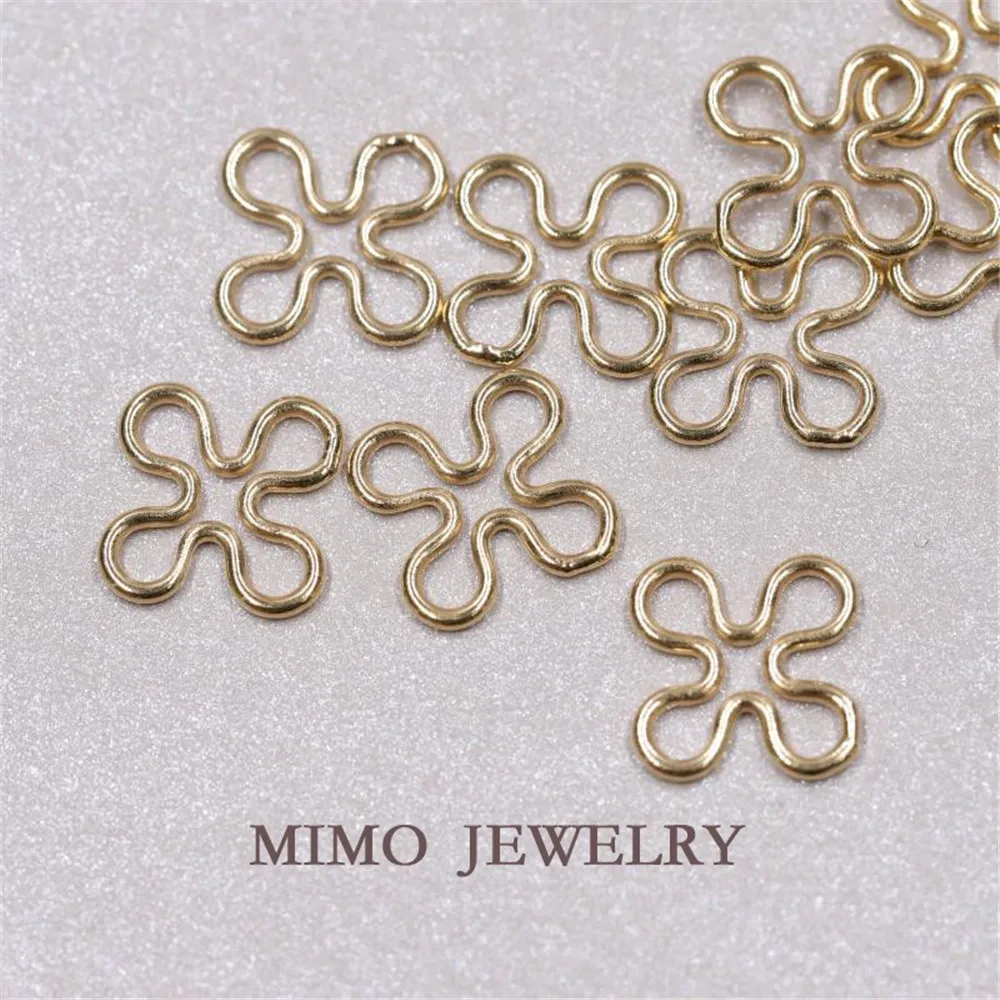 United States imports 14K Gold Filled hollow four-leaf clover pendant closed ring DIY manual accessories
United States imports 14K Gold Filled hollow four-leaf clover pendant closed ring DIY manual accessories