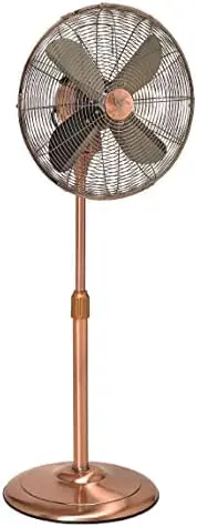 Breeze Pedestal Standing 3 Speed Oscillating Fan with Adjustable Height, 16 inches, Brushed Copper
Breeze Pedestal Standing 3 Speed Oscillating Fan with Adjustable Height, 16 inches, Brushed Copper