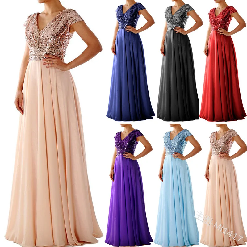 BAZIIINGAAA Luxury Evening Dresses V-Neck Sleeveless A-shaped Floor-Length Sequin 2022 New for Sequined Classic Prom Dress Women
BAZIIINGAAA Luxury Evening Dresses V-Neck Sleeveless A-shaped Floor-Length Sequin 2022 New for Sequined Classic Prom Dress Women