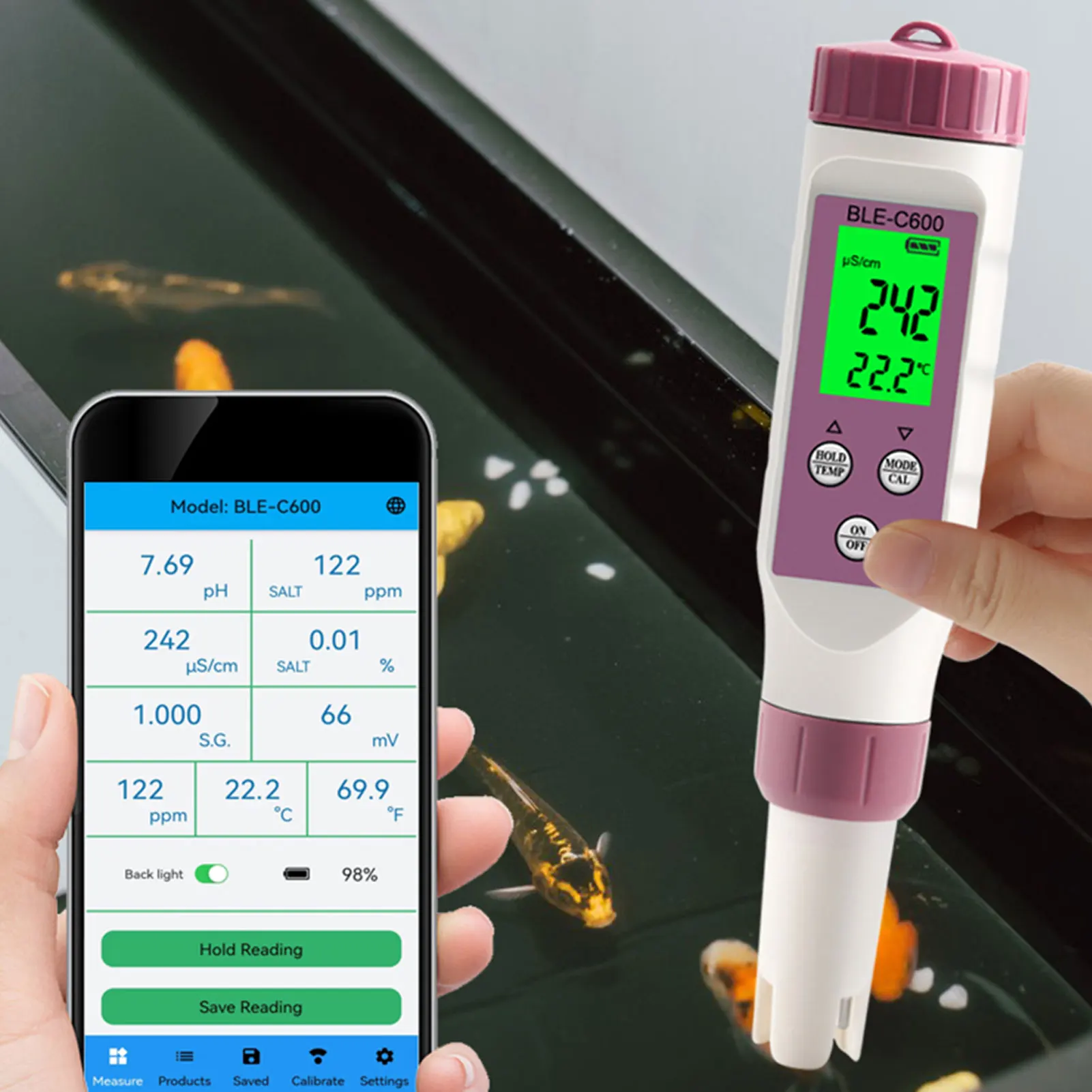 Drinking Water Test KitDigital 7 In 1 PH EC TDS ORP SG Salt Temp Meter 0.05ph High Accuracy Water Tester Pen For Well Water
Drinking Water Test KitDigital 7 In 1 PH EC TDS ORP SG Salt Temp Meter 0.05ph High Accuracy Water Tester Pen For Well Water