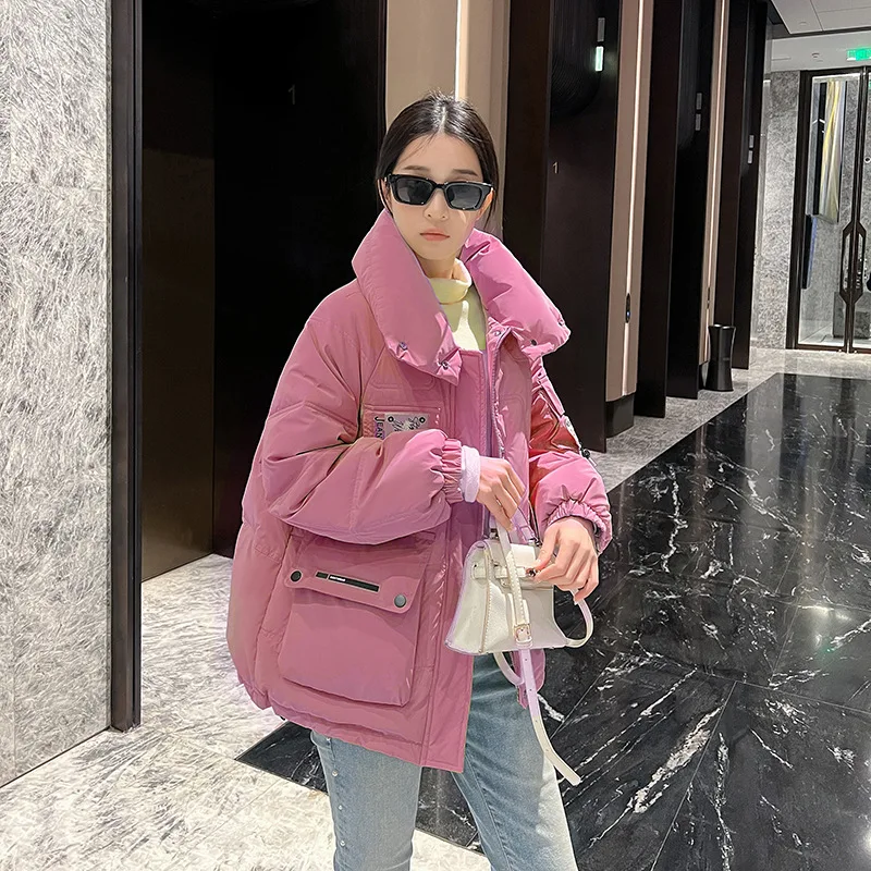 Women's Mid-length Winter Coat Cotton Jacket Stand Collar New Bread Coat Korean Version Loose Down Cotton Coat Cotton Coat
Women's Mid-length Winter Coat Cotton Jacket Stand Collar New Bread Coat Korean Version Loose Down Cotton Coat Cotton Coat