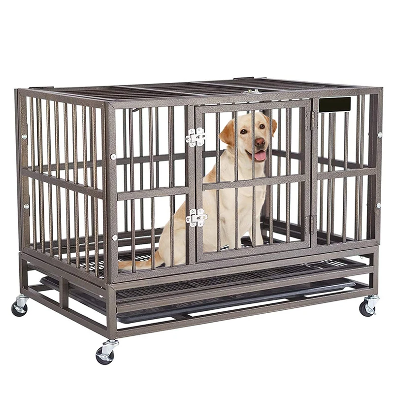 Hot Sells Heavy Duty Dog Crate Strong Metal Pet Kennel Two Prevent Escape Lock Large Dogs Cage
Hot Sells Heavy Duty Dog Crate Strong Metal Pet Kennel Two Prevent Escape Lock Large Dogs Cage
