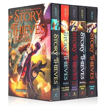 5 Books Story Thieves Complete Collection English Reading Book Hell High School Life Detective Novels Libros