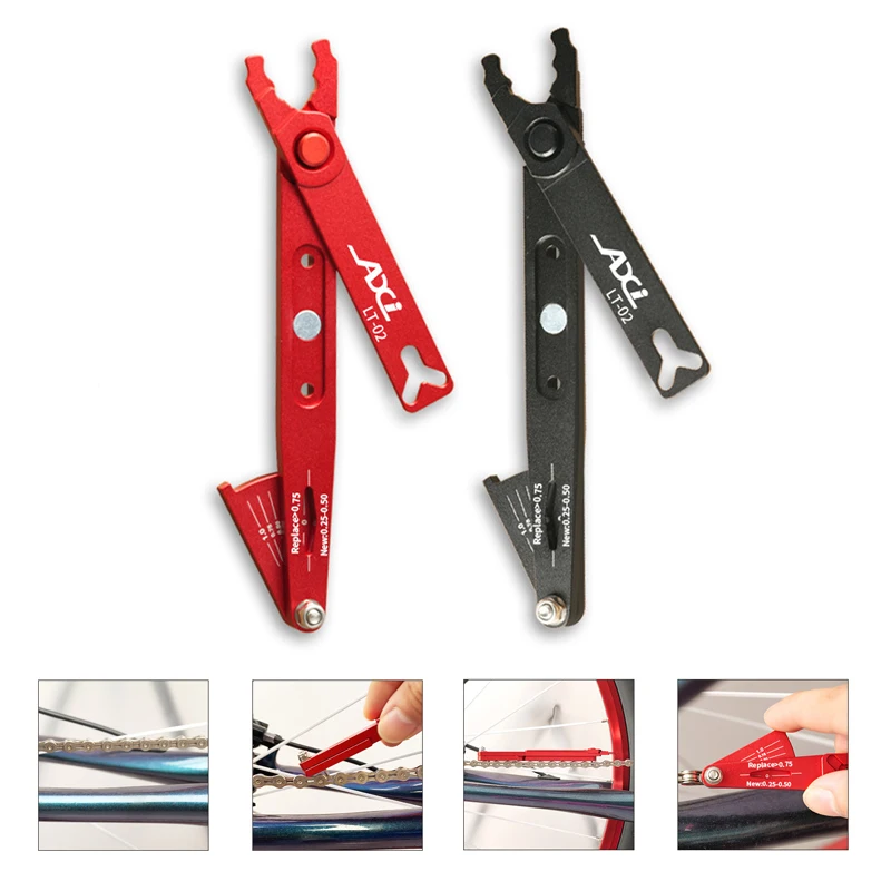 Bike Chain Quick Link Clamp Buckle RemovalTool MTB Chain Gauge Measurement Ruler Cycling Repaire Maintenance Tools Bicicleta
Bike Chain Quick Link Clamp Buckle RemovalTool MTB Chain Gauge Measurement Ruler Cycling Repaire Maintenance Tools Bicicleta