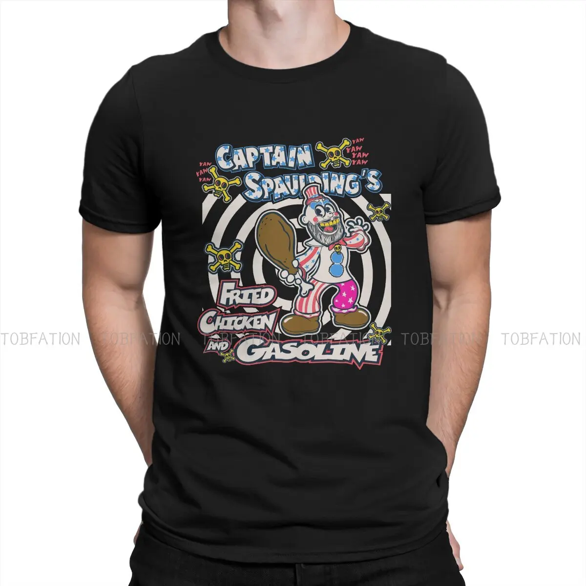 House Of 1000 Corpses Horror Movie Captain Spaulding's Vintage Fried Chicken and Gasoline TShirt Men Grunge Large Cotton T Shirt
House Of 1000 Corpses Horror Movie Captain Spaulding's Vintage Fried Chicken and Gasoline TShirt Men Grunge Large Cotton T Shirt