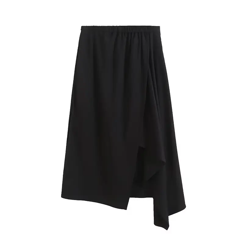 

Женская шикарная, стильная, удобная и изысканная юбка, ассиметричный дизайн, эластичная талия, юбка в стиле ретро с разрезом спереди, Женская юбка 2023