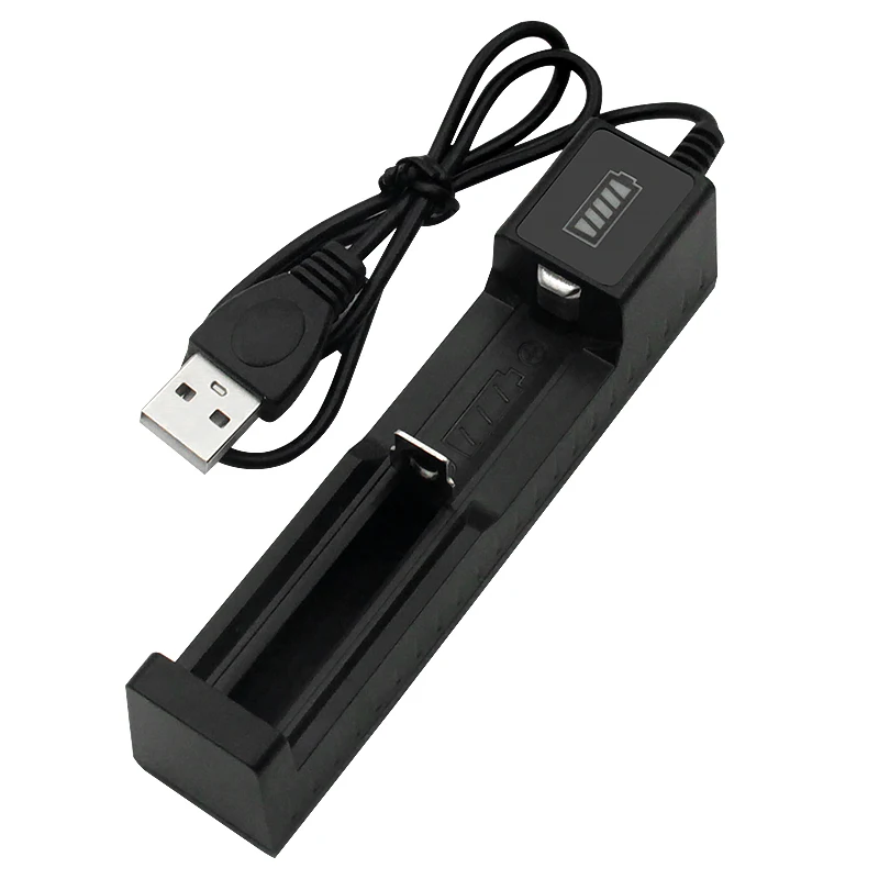 Smart Quick 18650 USB Charging Battery ChargerUniversal 1 Slot Rechargeable Lithium Batterry Charger for 14500 16650 14650
Smart Quick 18650 USB Charging Battery ChargerUniversal 1 Slot Rechargeable Lithium Batterry Charger for 14500 16650 14650
