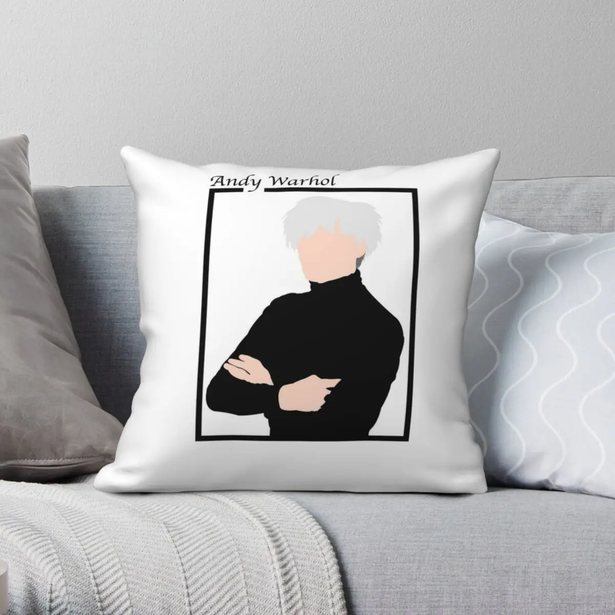 

ANDY WARHOL Pillowcase Polyester Linen Velvet Printed Zip Decorative Pillow Case Home Cushion Cover