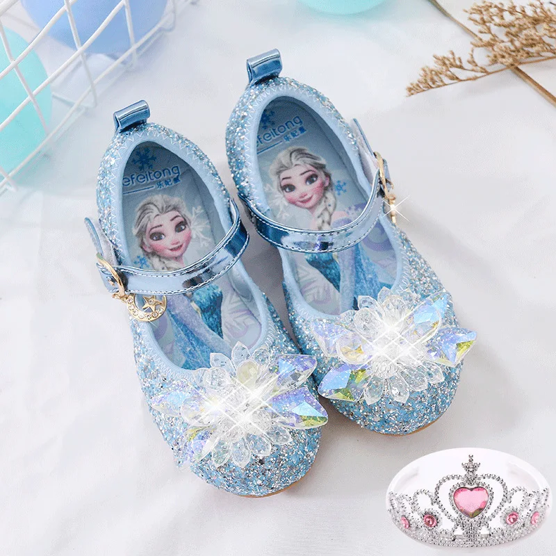 Disney New Girls Crystal Shoes Soft Sole Little Girl Elsa Princess Flat Casual Shoes Baby Frozen Single Shoes
Disney New Girls Crystal Shoes Soft Sole Little Girl Elsa Princess Flat Casual Shoes Baby Frozen Single Shoes