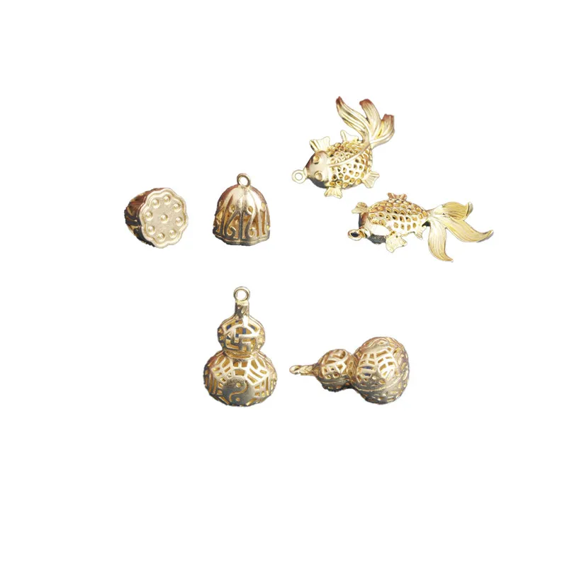 5PCS Brass Handicraft Drop Goldfish Bell Key Car Wind Bell Creative Pendant DIY Jewelry Accessories Chinese Auspicious Symbols
5PCS Brass Handicraft Drop Goldfish Bell Key Car Wind Bell Creative Pendant DIY Jewelry Accessories Chinese Auspicious Symbols
