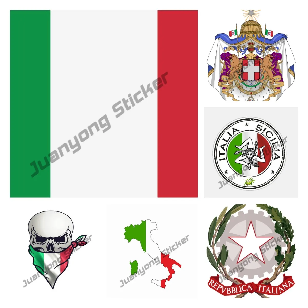 Creative Sticker Italy Flag Decals Italy Flag Map Styling Decal Reflective-silver Sticker Premium Quality Vinyl Car Decal KK13cm
Creative Sticker Italy Flag Decals Italy Flag Map Styling Decal Reflective-silver Sticker Premium Quality Vinyl Car Decal KK13cm