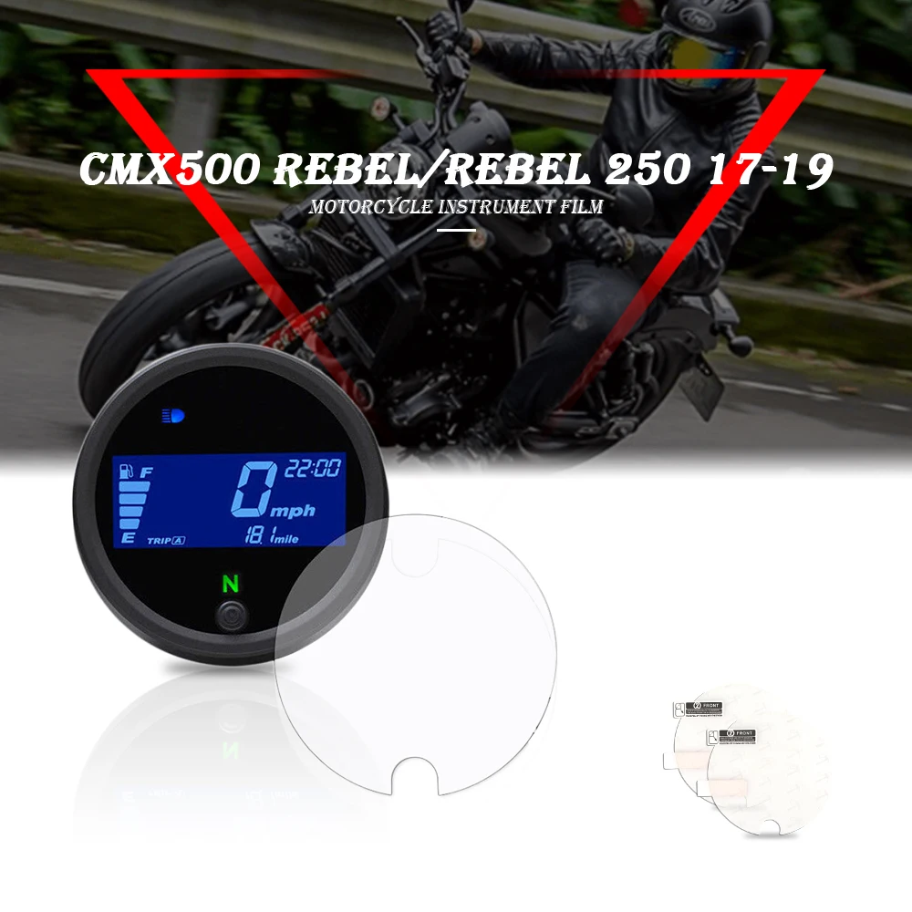 Cluster Scratch Film Speedo Screen Protector Dashboard Cover for Honda CMX500 REBEL REBEL 250 2017 2018 2019
Cluster Scratch Film Speedo Screen Protector Dashboard Cover for Honda CMX500 REBEL REBEL 250 2017 2018 2019
